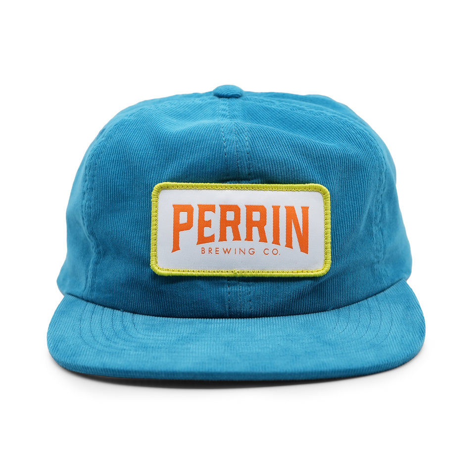 Teal Corduroy Perrin Patch Hat