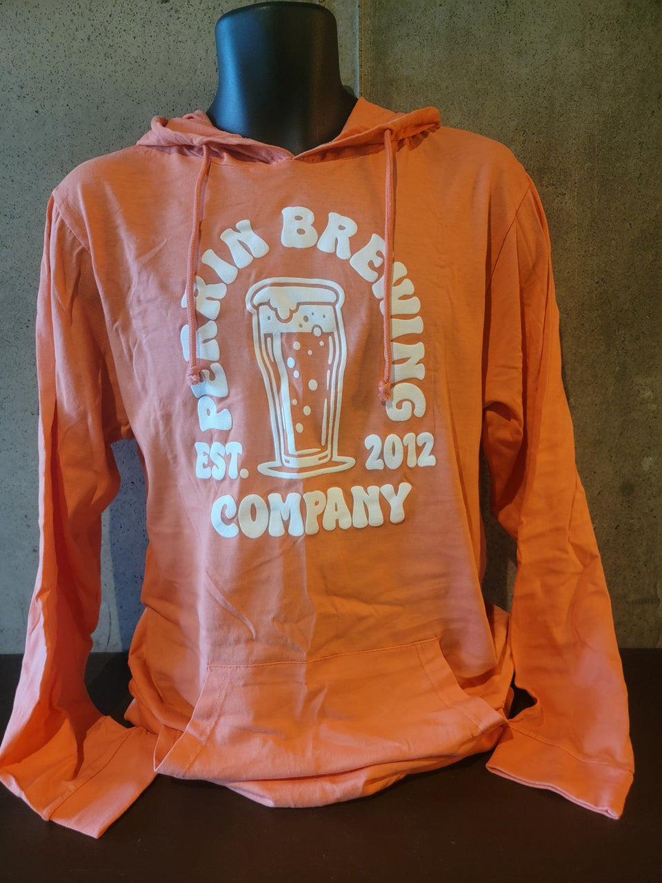 Coral Puff Ink Hooded Sleeved Tee