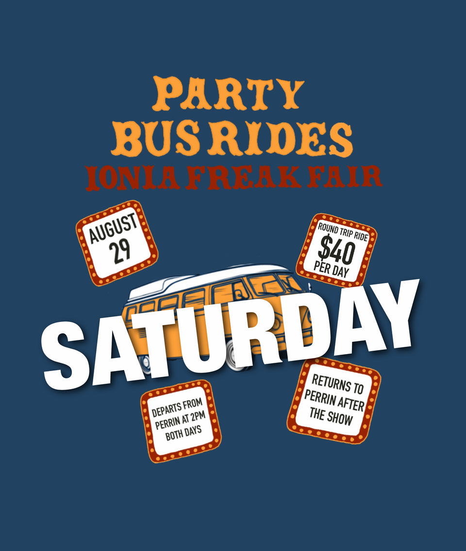 Ionia Freak Fair Party Bus Ride (SINGLE DAY)