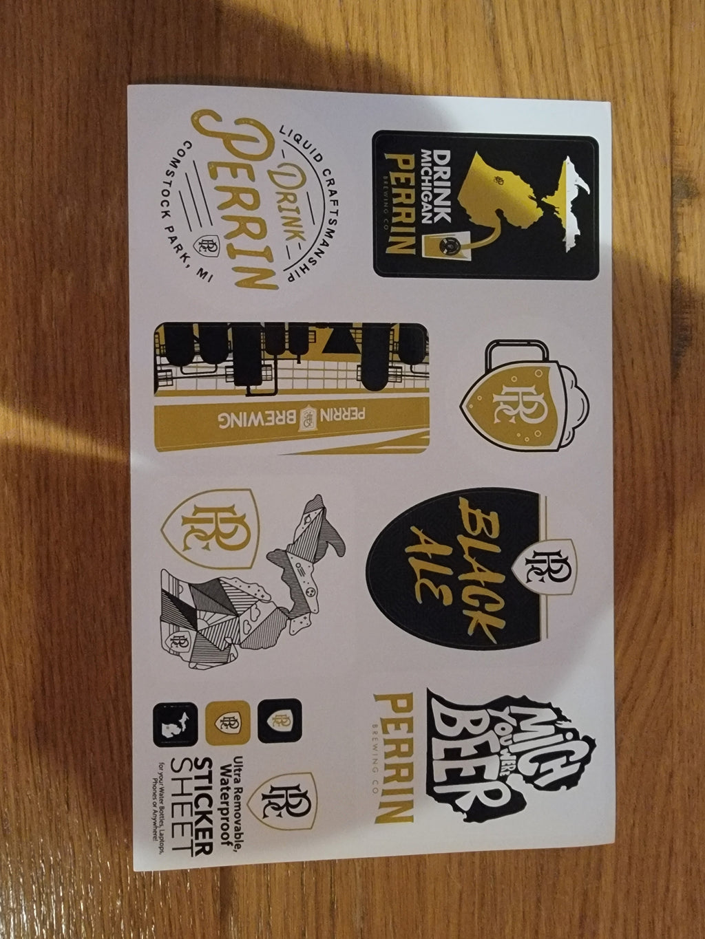 Waterproof PBC Sticker Sheet – Perrin Brewing Company