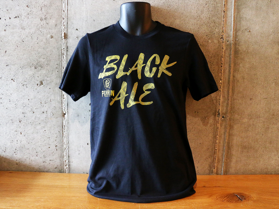 Black Ale Tee with Gold Accent
